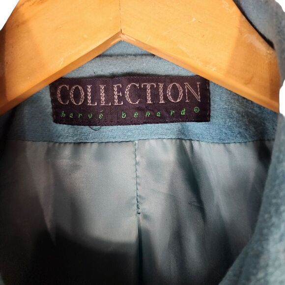 Herve Benard Blur Collection Vintage Wool Cashmere Blend Button Blazer Jacket - Picture 5 of 6